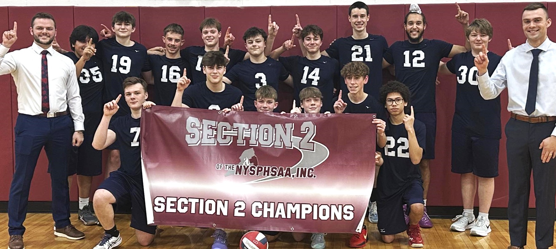 C-R Boys Take Section 2 Volleyball Crown