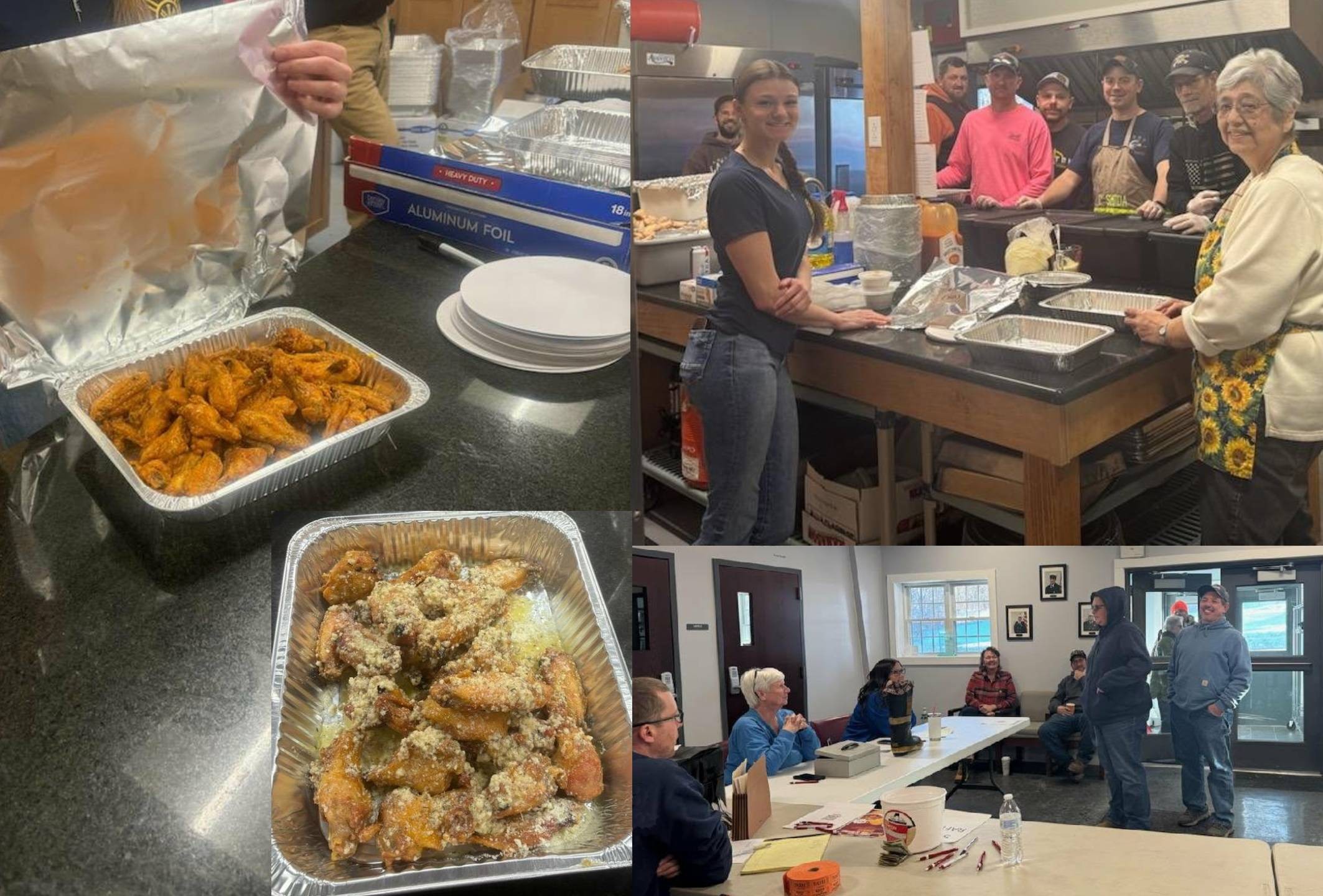 Carlisle FD Makes 204 Dozen Chicken Wings for Super Bowl Sunday