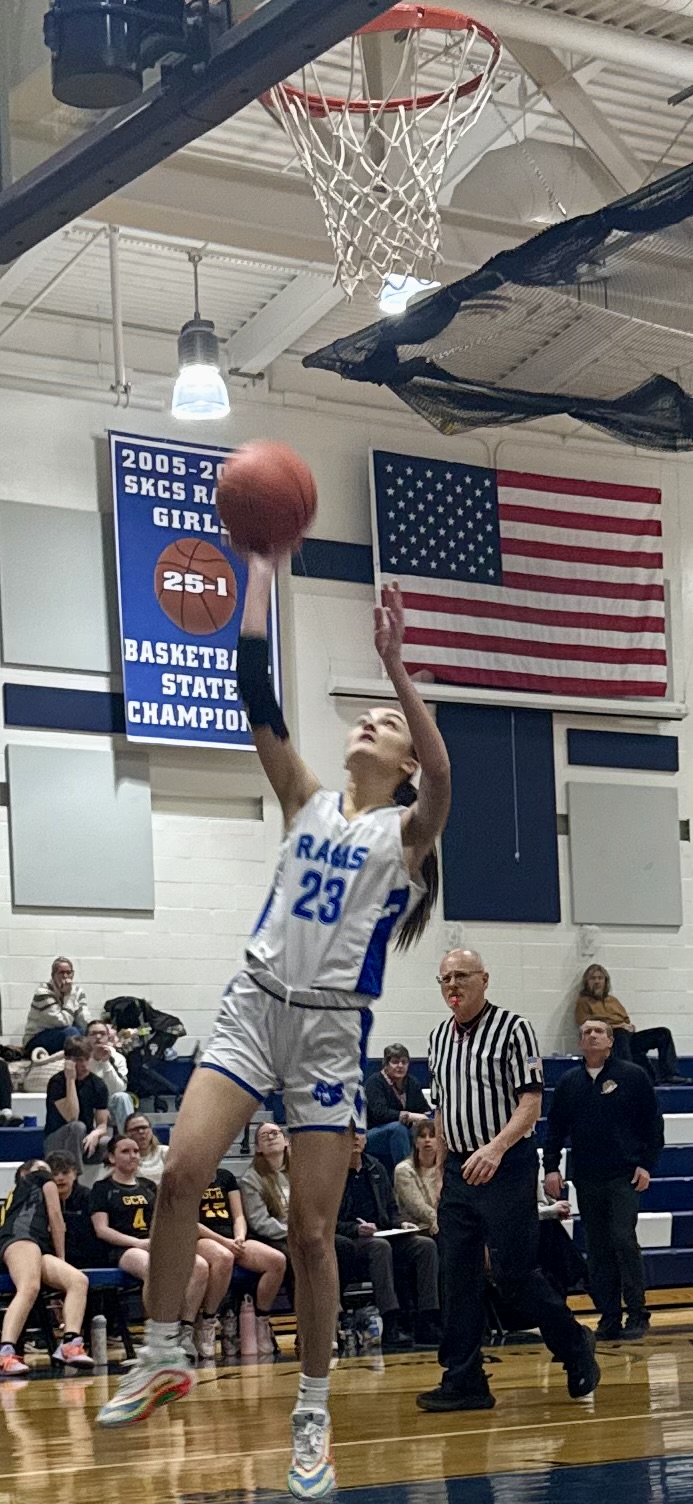 Lady Rams Roll to Victory Over GC-R in Hoop Action
